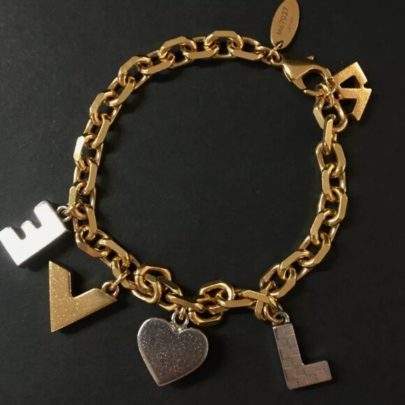 LV Louis Vuitton LOVE bracelet gold silver studs - Picture 4 of 5